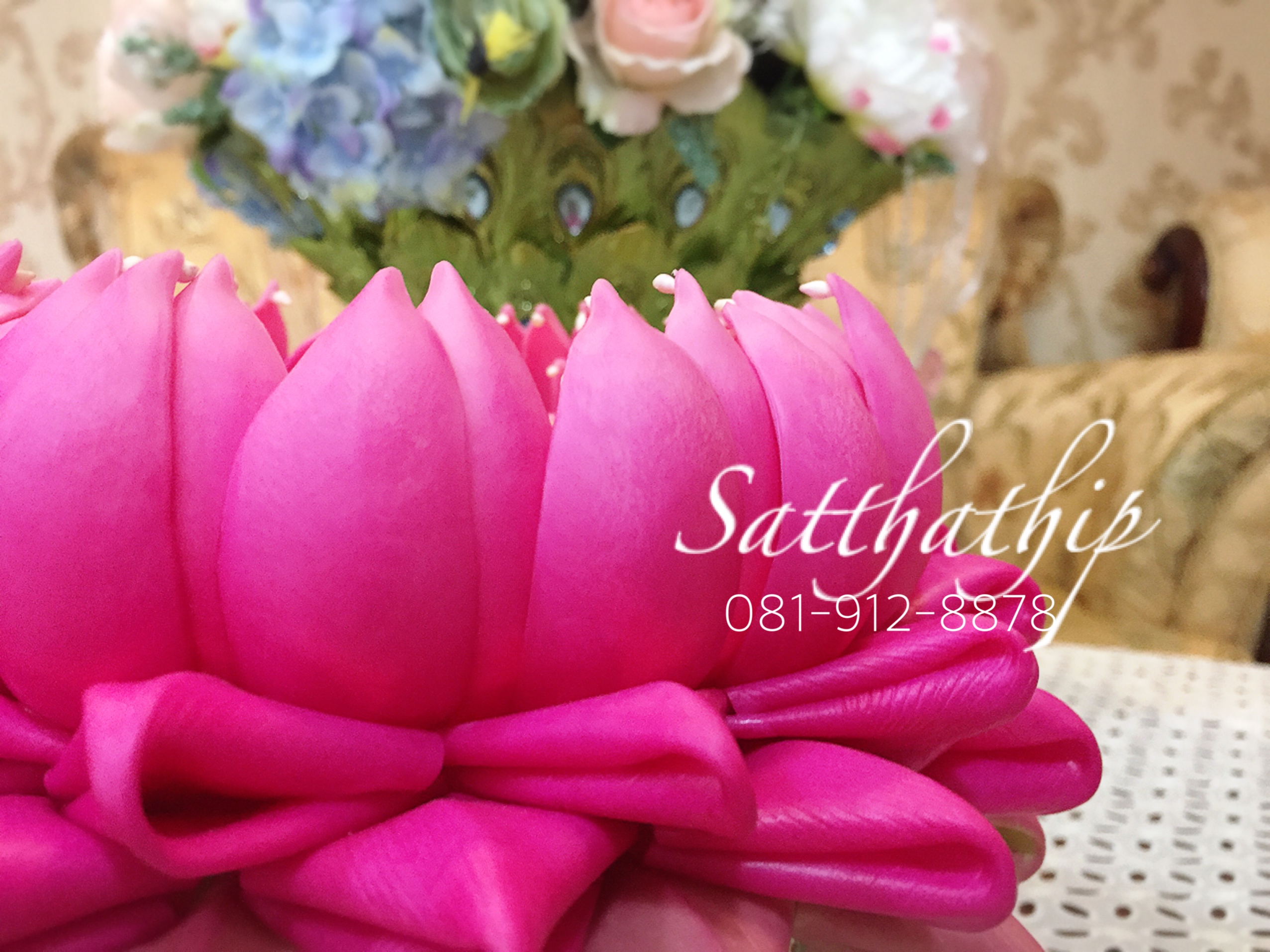 ถาดบัว ประดิษฐ์จากดิน - ฐานบัว ประดิษฐ์จากดิน - พานบัว ประดิษฐ์จากดิน - ถาดบัวดินปั้น - ฐานบัวดินปั้น - พานบัวดินปั้น -Tray