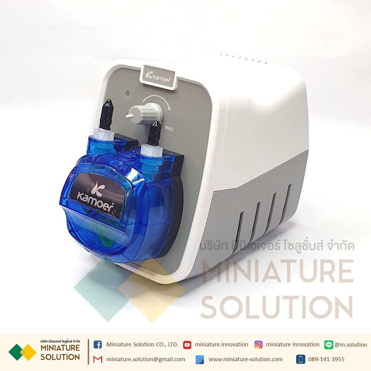 ชุดปั๊มสำเร็จรูปพร้อมใช้งาน Kamoer micro peristaltic pump 24V laboratory small large flow food grade circulating small pump water pump water pump ปั๊มปุ๋ย ปั๊มสารเคมี เกรดอุตสาหกรรม (180~250ml/min)(KCPA600-N40-GB) (24V24W)