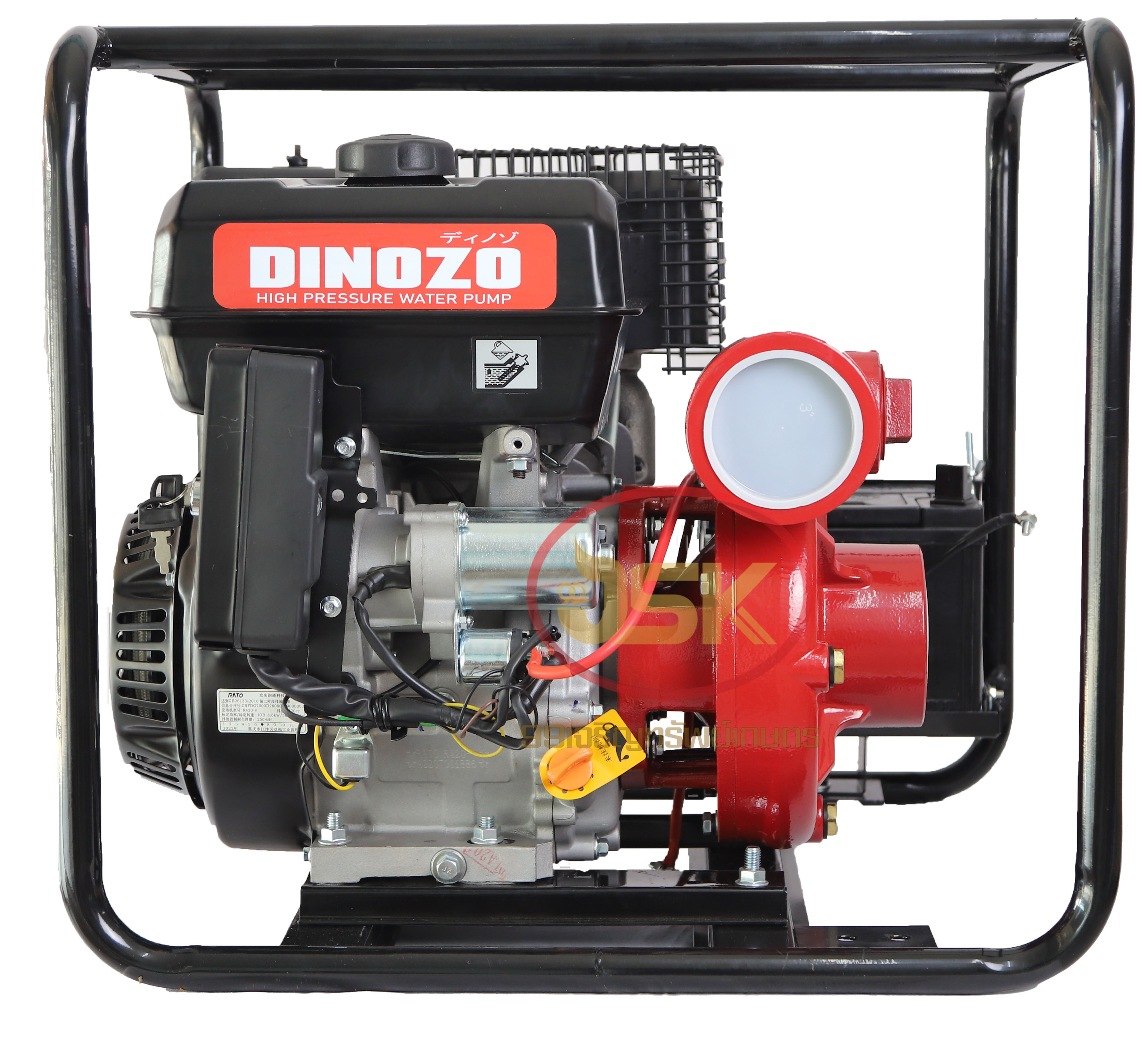 เครื่องสูบน้ำเบนซิน TOYAMA 15 แรง สตาร์ทกุญแจ