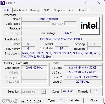 PC ประกอบ Intel Core i5-13400F / Ram 32GB / NVIDIA GeForce RTX 4060