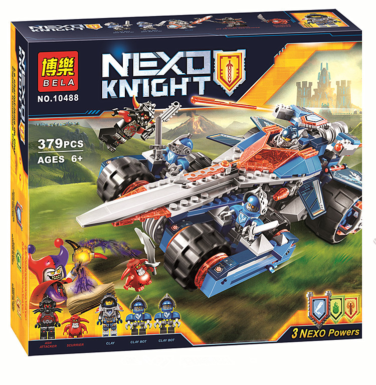 เลโก้จีน BELA.10488 ชุด NEXO Knights Clay's rumble blade