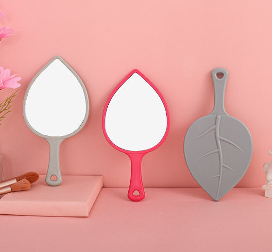 กระจกพกพา,กระจกรูปใบไม้