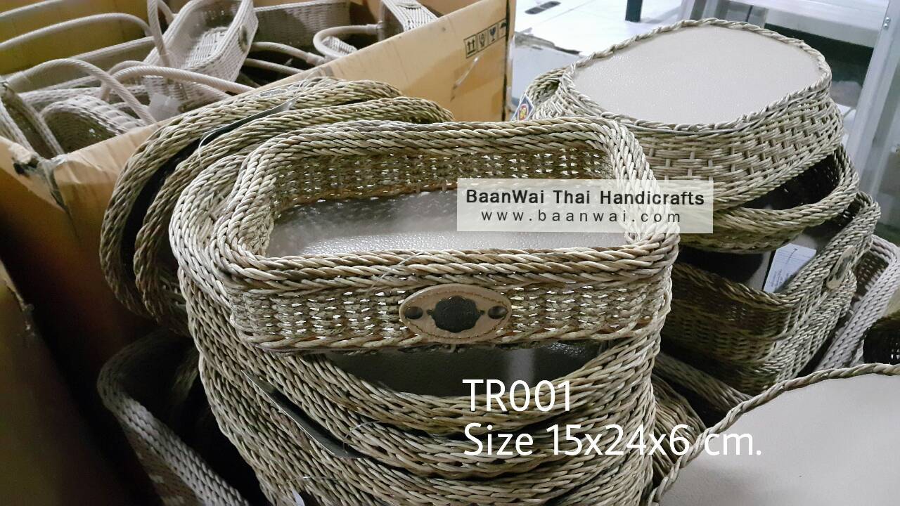ตะกร้าหวายเทียม สีเหลี่ยม ตะกร้าหวายเทียมขนาดเล็ก