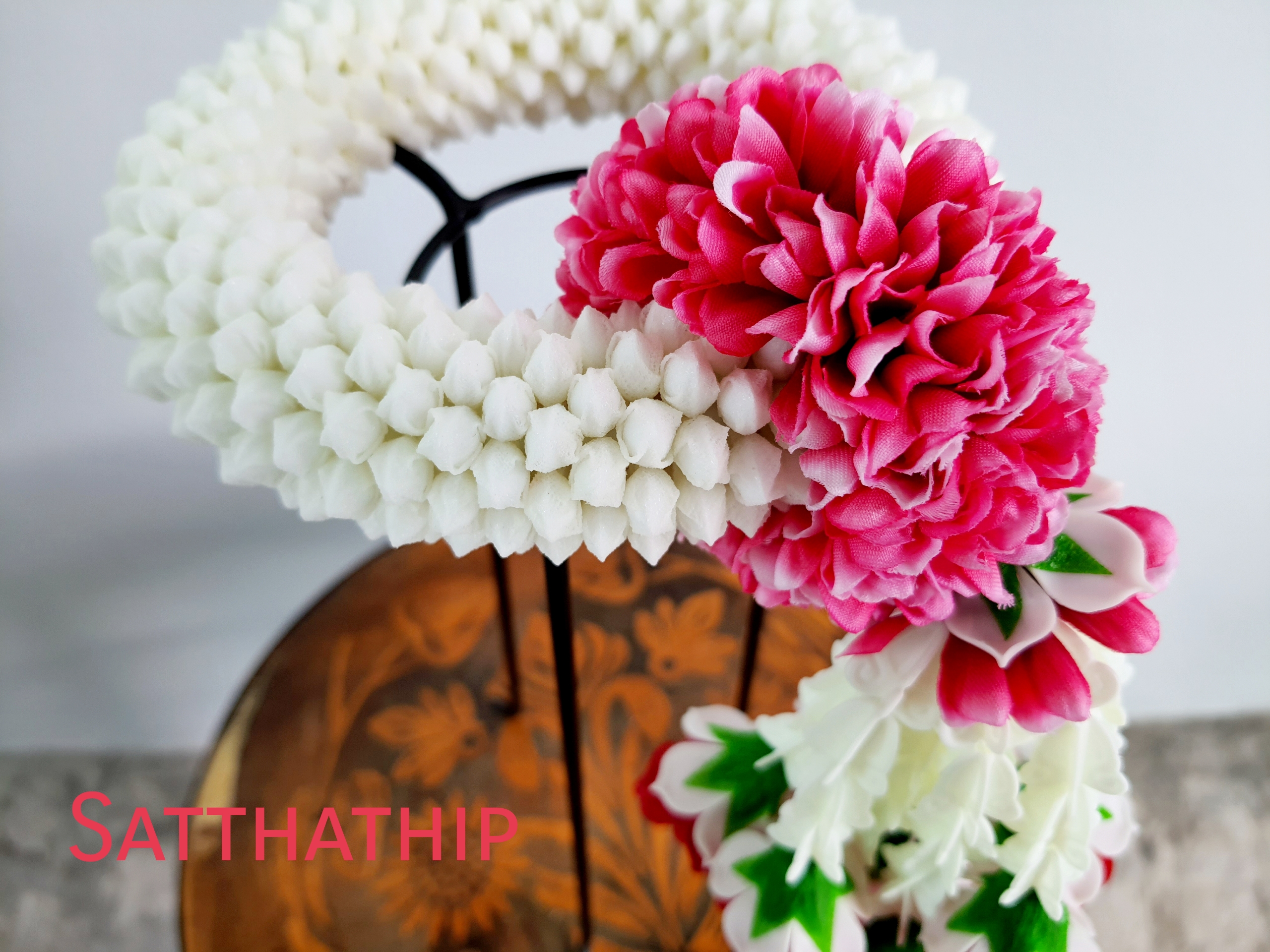 พวงมาลัยดอกพุดประดิษฐ์ - พวงมาลัยประดิษฐ์ - Artificial Garland