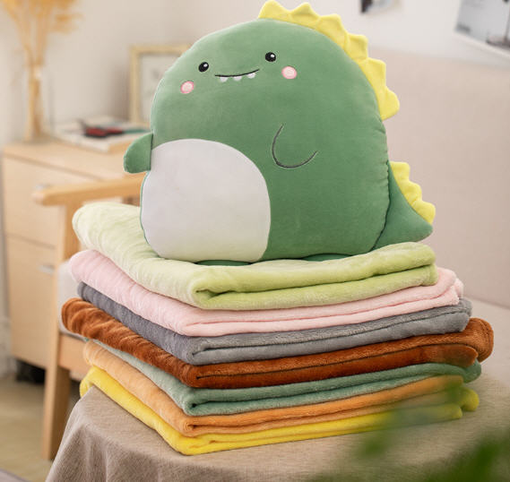 หมอน,หมอนผ้าห่ม,หมอนพกพา,หมอนผ้าห่มพับได้,หมอนสกรีนโลโก้,40*35cm+1*1.7m