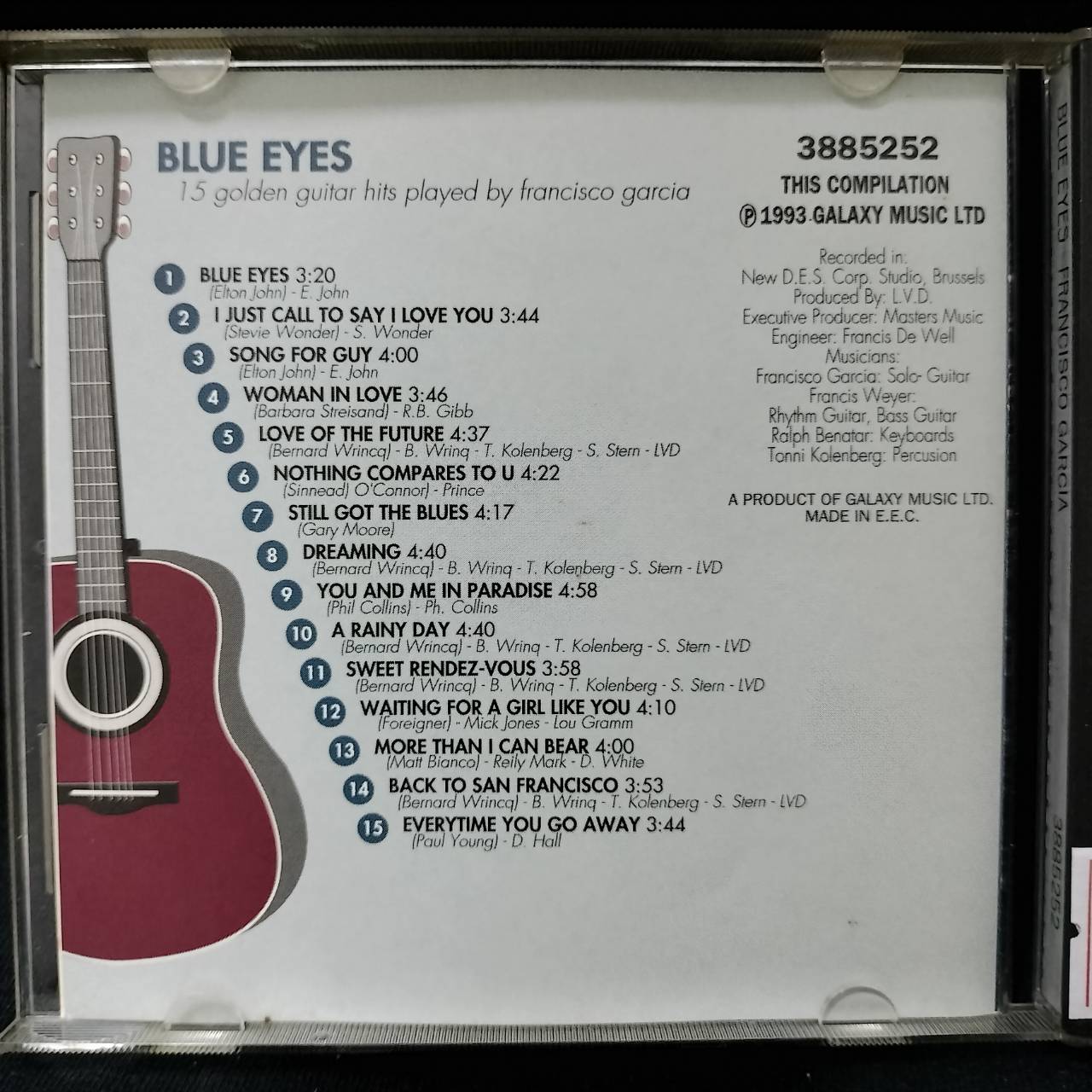 Francisco Garcia – Blue Eyes (15 Golden Guitar Hits Played By Francisco Garcia) / EEC / แผ่นดี