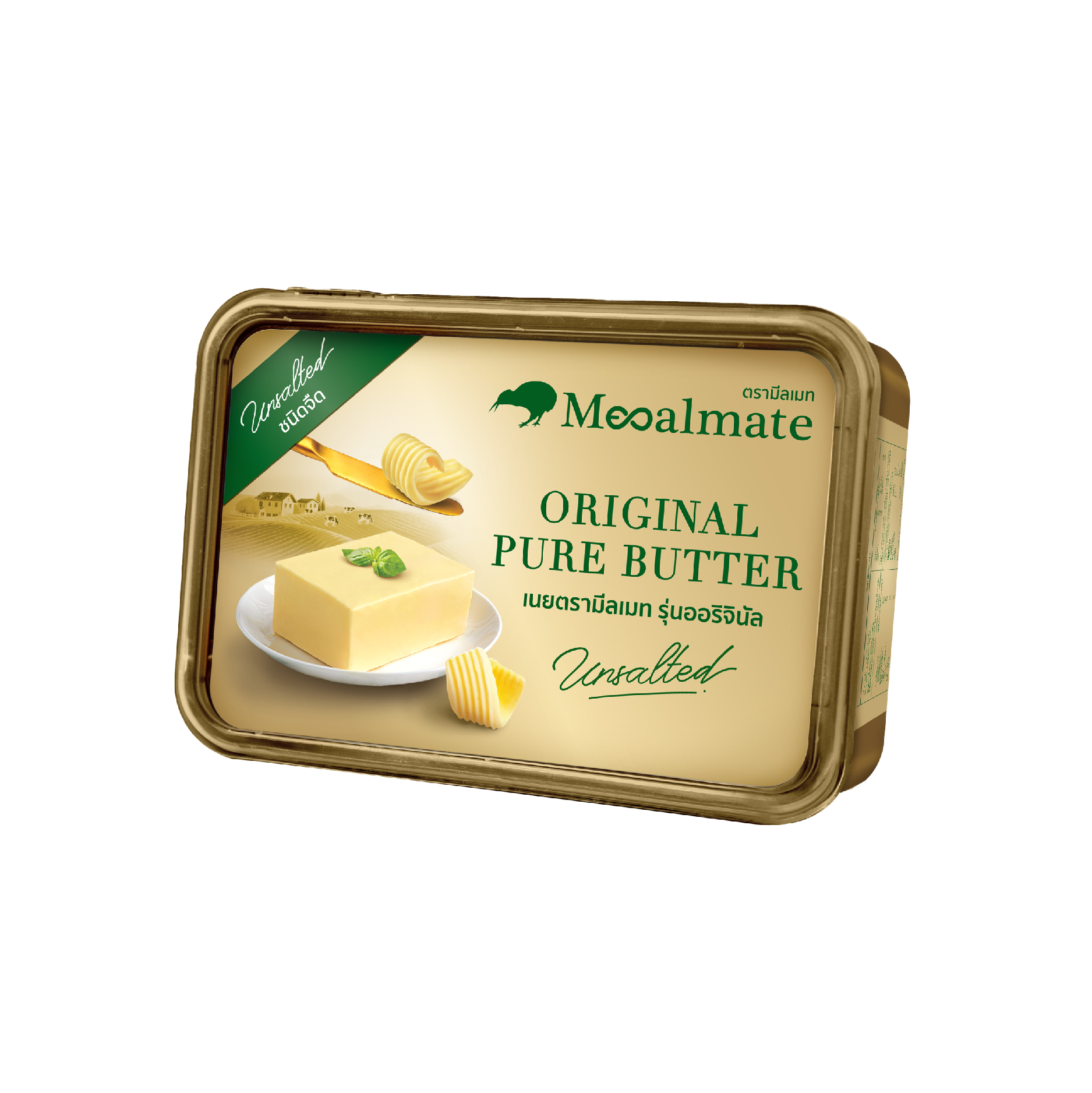 เนยสด Mealmate Pure Butter Unsalted ชนิดจืด 1 kg. (02-6519)(สินค้าแช่เย็น)