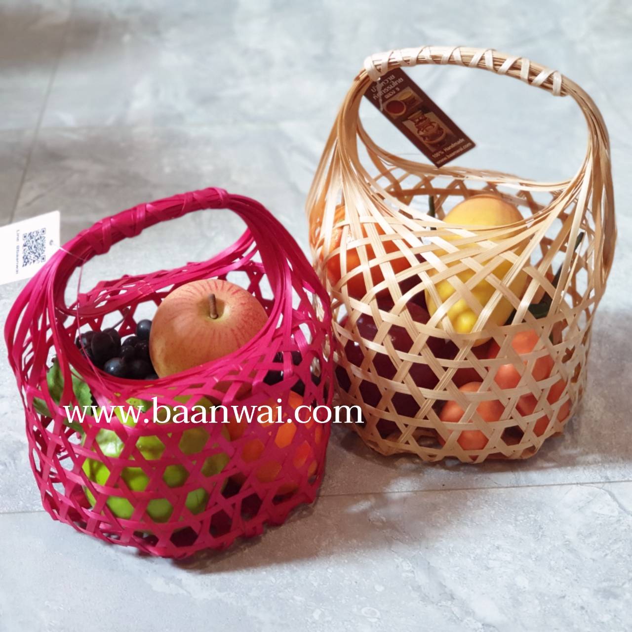 ชะลอมถือ ทรงกลม