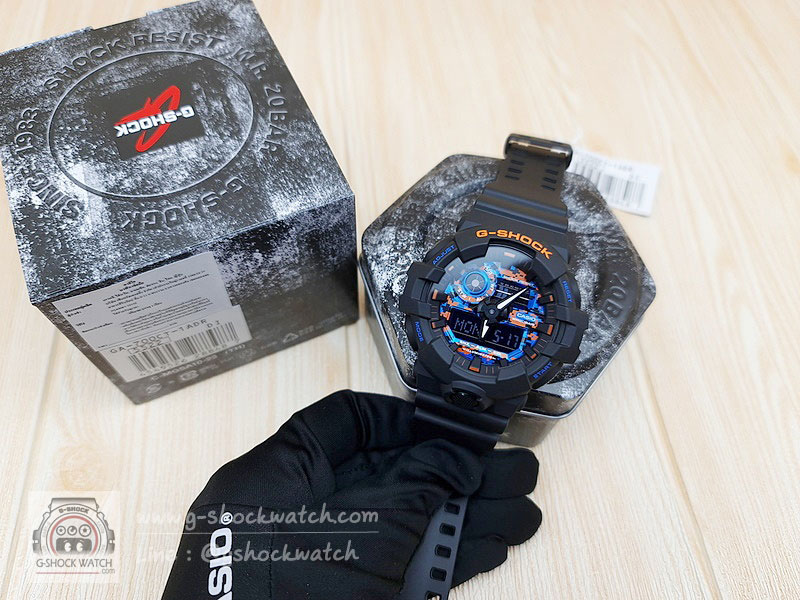 CASIO G-SHOCK นาฬิกาข้อมือ นาฬิกากันน้ำ นาฬิกาของแท้ ประกันศูนย์ CMG 1 ปี รุ่น GA-700CT-1A