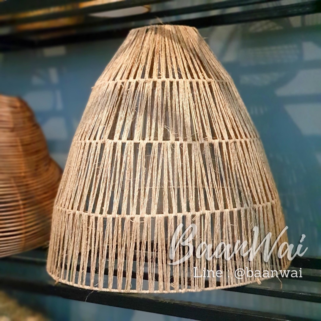 โคมไฟเชือก โครงเหล็ก แนวตรง 43 cm * สูง 45 cm