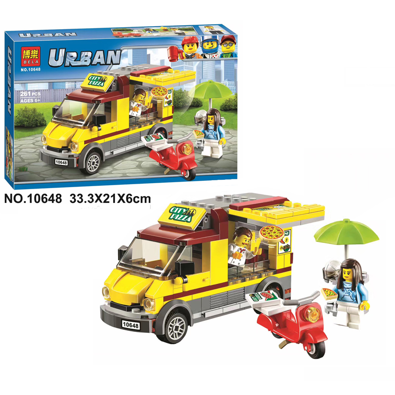 เลโก้จีน Bela.10648 ชุด Pizza Van
