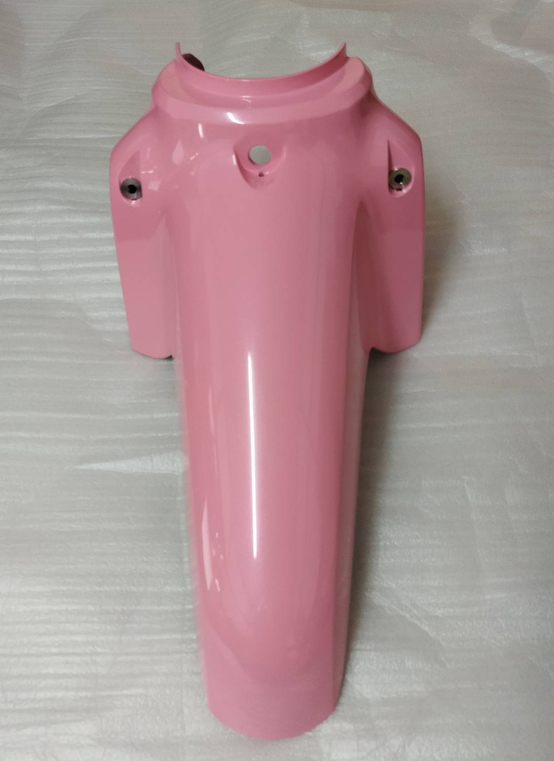บังโคลนหน้า รถสีชมพู-ขาว สำหรับรุ่น DREAM SUPERCUB 2016/H อะไหล่แท้ 61100-KZV-T00YH