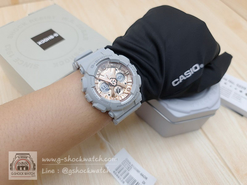 CASIO G-SHOCK MINI นาฬิกาข้อมือ นาฬิกากันน้ำ นาฬิกาของแท้ ประกันศูนย์ CMG 1 ปี รุ่น GMA-S120MF-8A