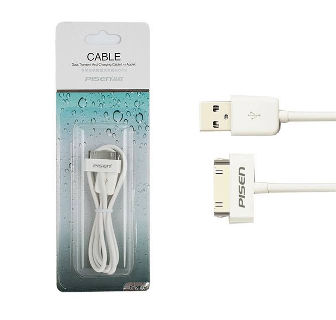 PISEN สายชาร์จ & ส่งข้อมูล Data Transmit and Charging Cable 30 Pin 800 mm - สีขาว