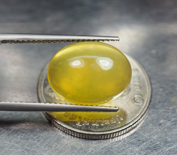 โอปอลสีเหลือง (Yellow Opal Mexico) 4.85 กะรัต
