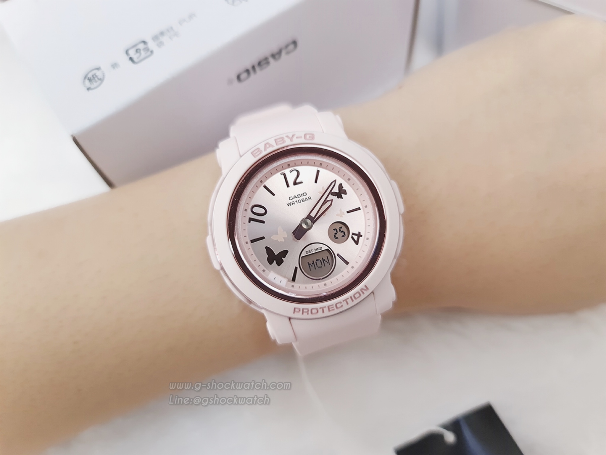 CASIO BABY-G นาฬิกาข้อมือ นาฬิกากันน้ำ นาฬิกาของแท้ ประกันศูนย์ CMG 1 ปี รุ่น BGA-290BD-4A