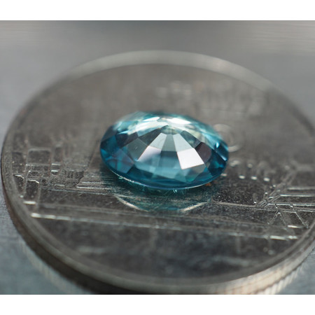 เพทาย (Blue Zircon) 1.40 กะรัตสีฟ้า