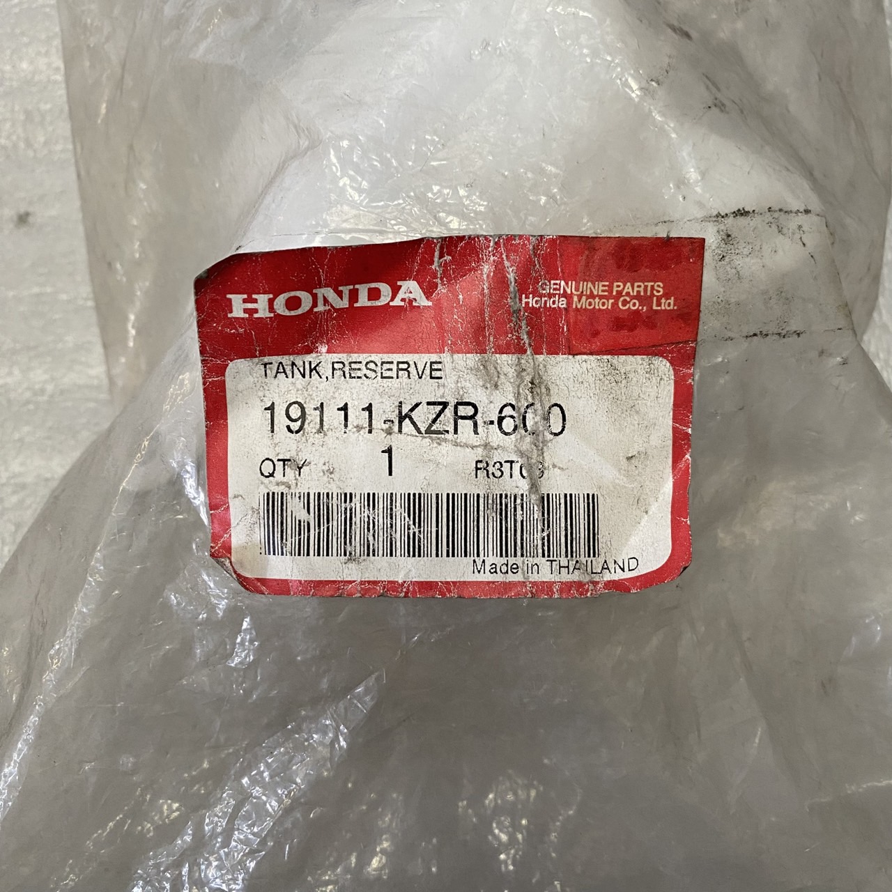 19111-KZR-600 ถังน้ำสำรอง CLICK125i 2012-2014 อะไหล่แท้ HONDA