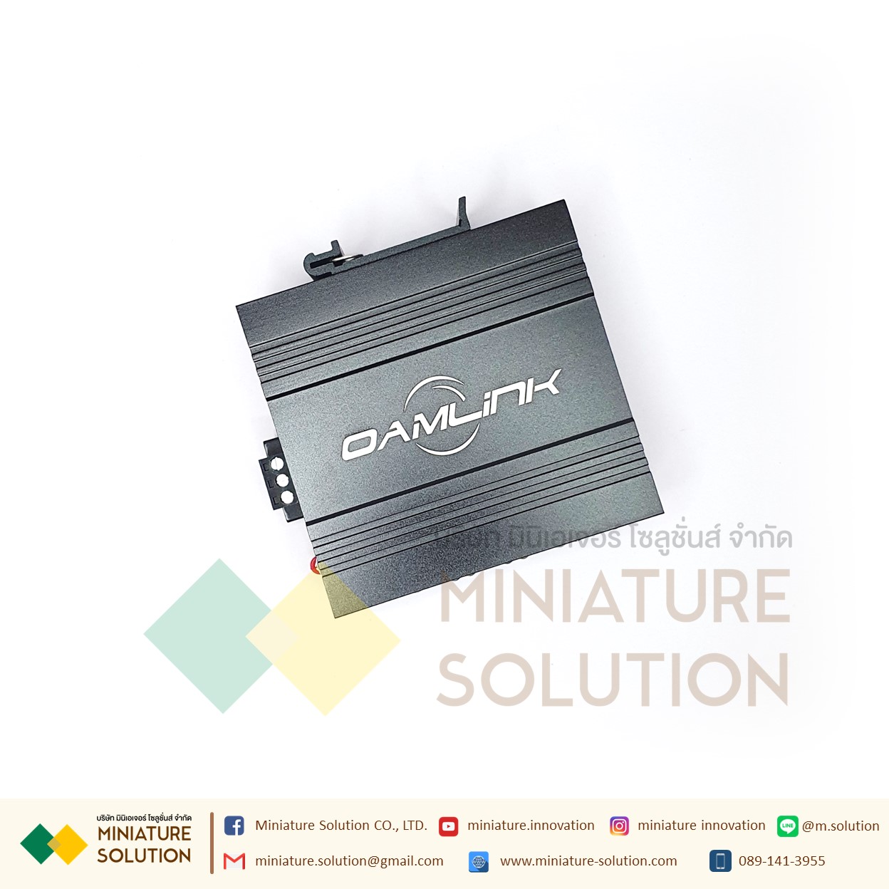 Oamlink สวิตซ์ฮับเกรดอุตสาหกรรม เกาะราง 12-56VDC Industrial Grade Switch 8 Port 100M Gigabit DIN-rail Ethernet high-temperature CE FE มาตรฐาน (OAM-6000-45-8TX)