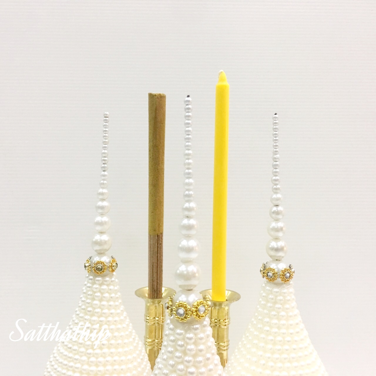 ชุดพานพุ่ม พร้อมพานเครื่องทองน้อย