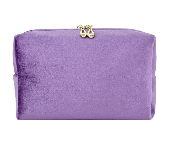 กระเป๋าใส่เครื่องสำอางผ้าขน,กระเป๋าเครื่องสำอาง,สกรีนโลโก้,รับผลิต