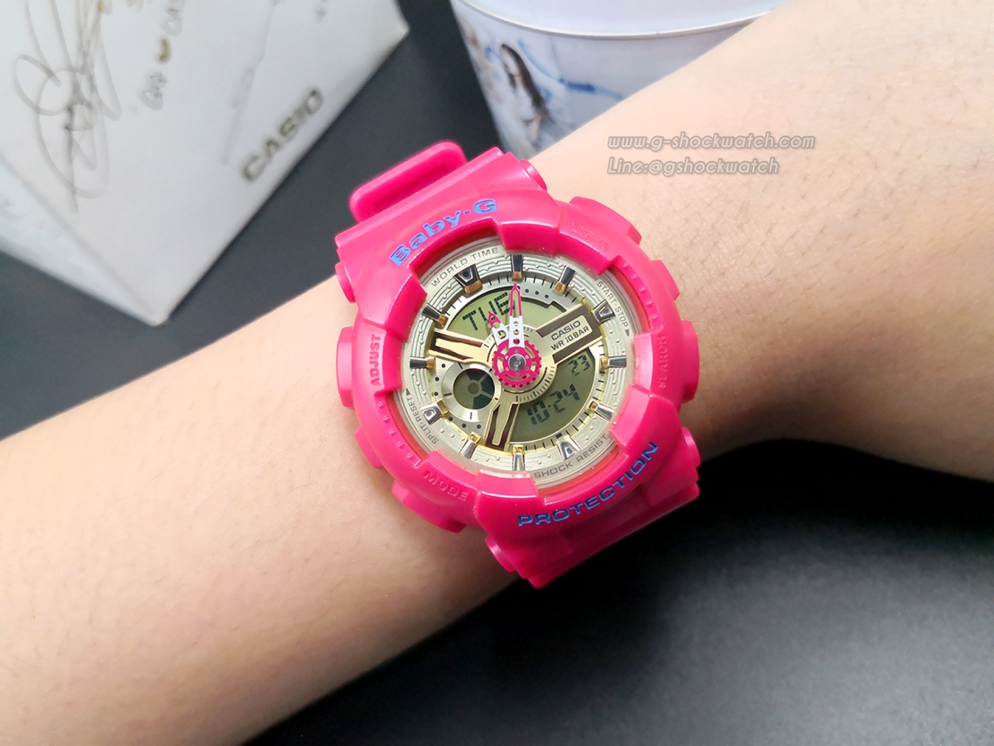 CASIO BABY-G นาฬิกาข้อมือ นาฬิกากันน้ำ นาฬิกาของแท้ ประกันศูนย์ CMG 1 ปี รุ่น BA-111GGB-4A Limited Edition (BABY-G 20th Anniversary x GIRLS GENERATION)