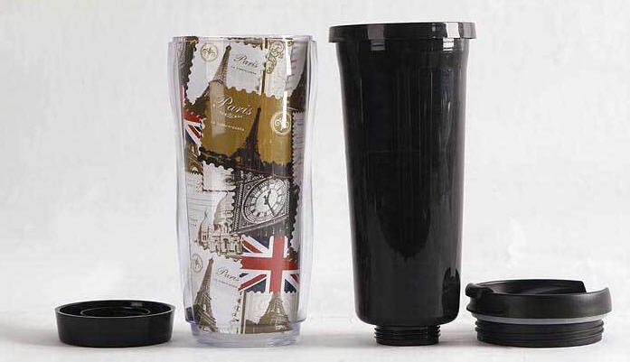 แก้วพลาสติกสองชั้น,แก้วพลาสติก,แก้ว2ชั้น,สินค้าพรีเมี่ยม,สกรีนโลโก้