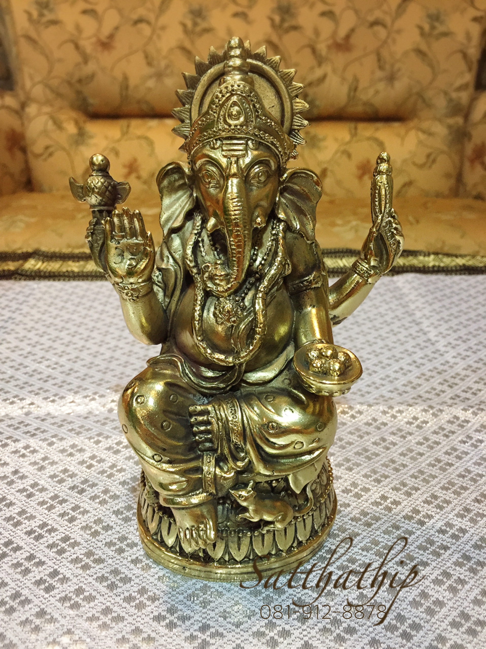 พระพิฆเณศ ปางสัมปทายะคเณศ (ทองเหลือง) - Ganesha: Lord of Success
