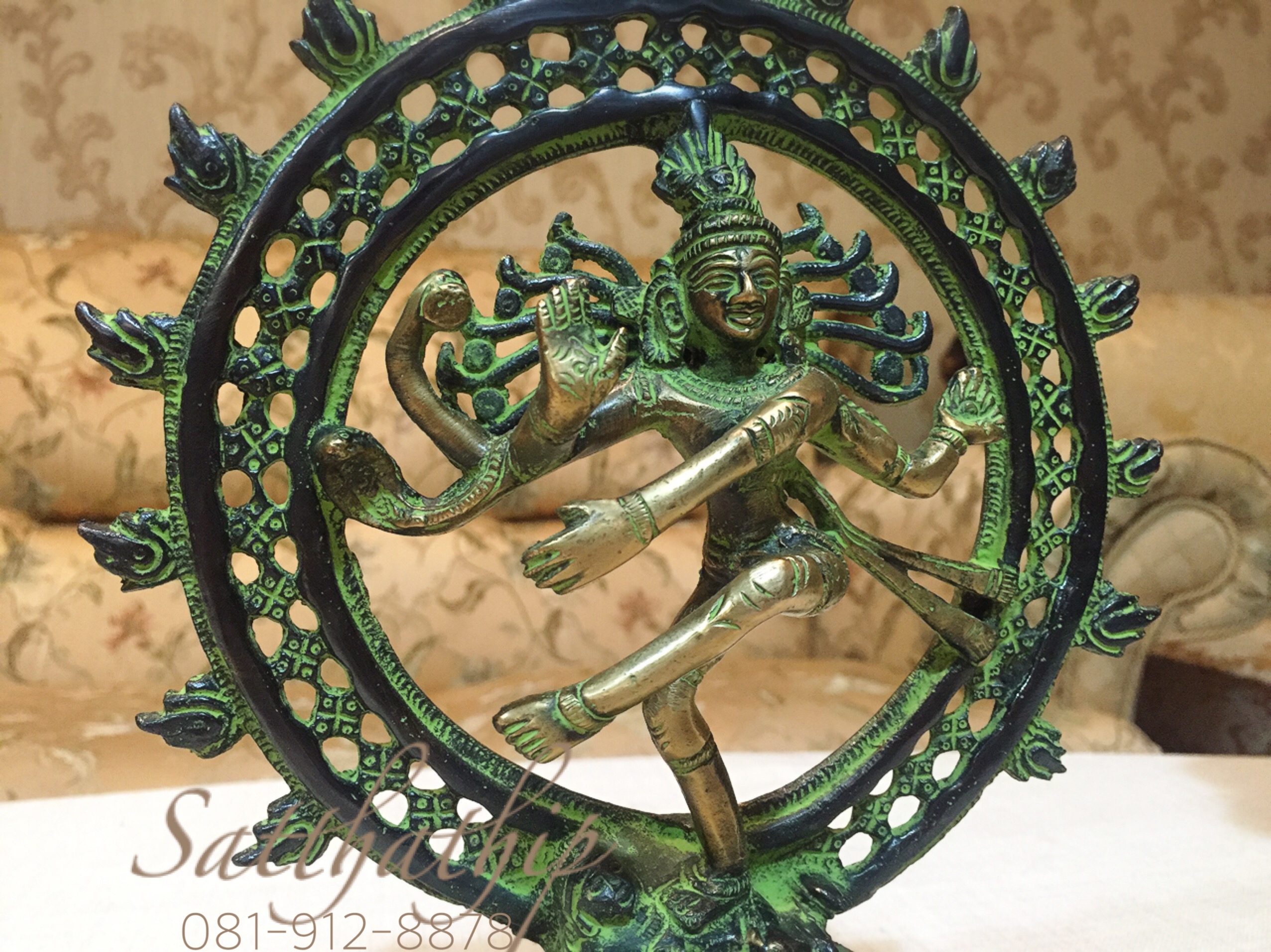 พระศิวะ ปางศิวนาฏราช (ทองเหลือง) ผลิตและนำเข้าจากอินเดีย - Shiva