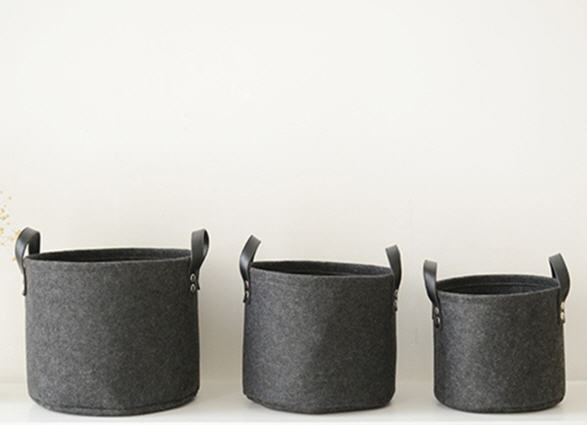 ตะกร้าผ้าสักหลาด