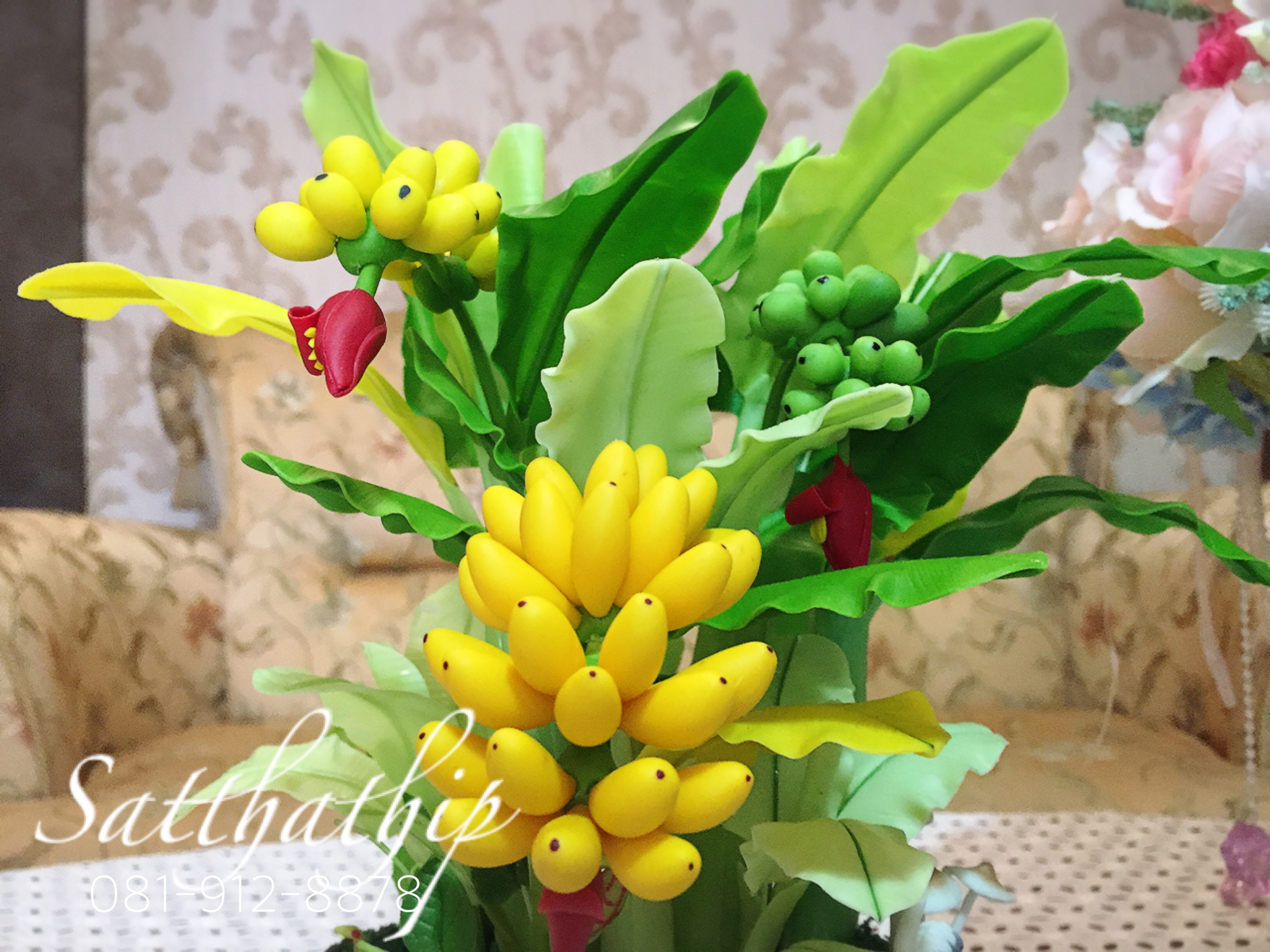 ต้นกล้วย - ต้นกล้วยดิน - ต้นกล้วยดินปั้น - ต้นกล้วย ประดิษฐ์จากดิน - Banana tree