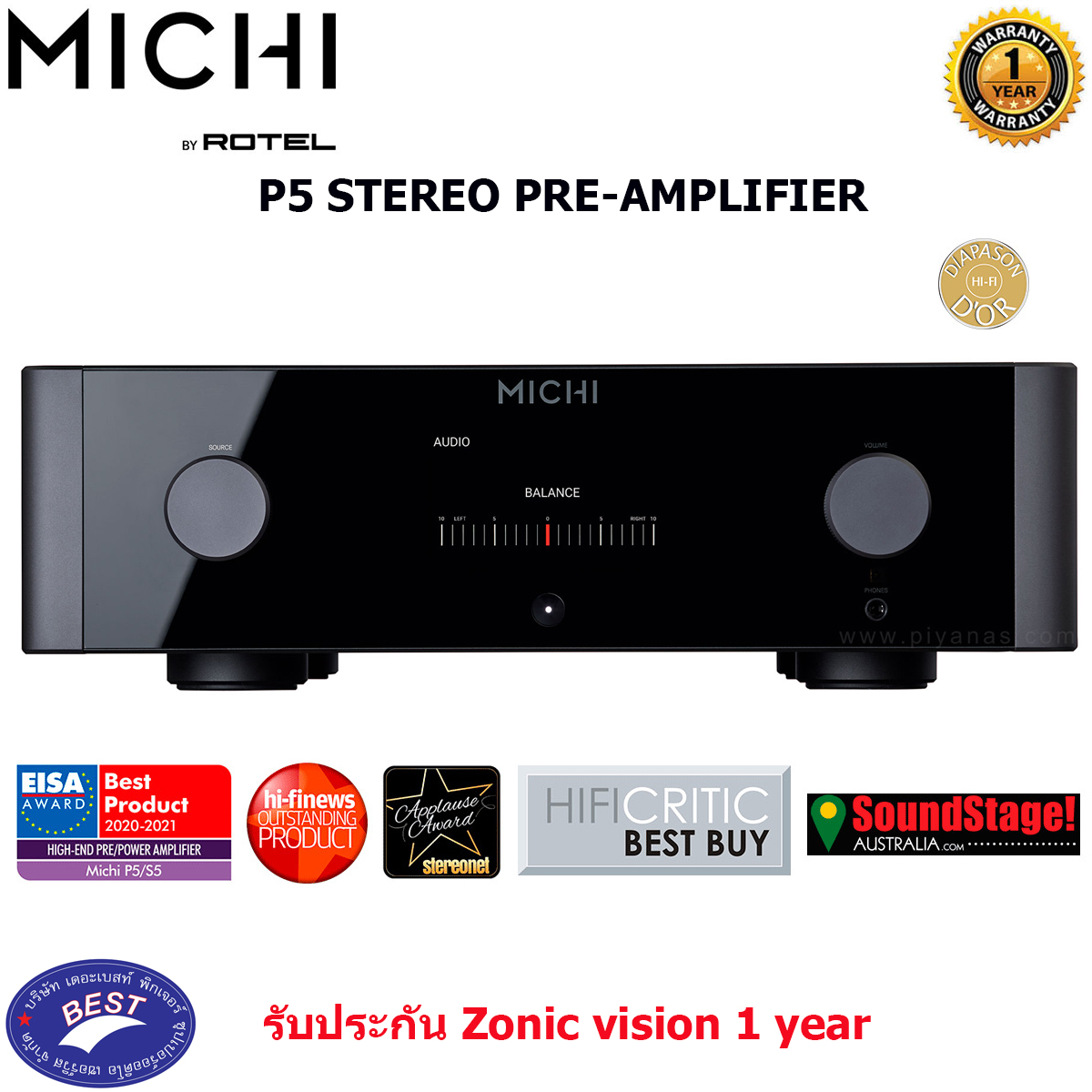ROTEL MICHI P5 STEREO PRE-AMPLIFIER