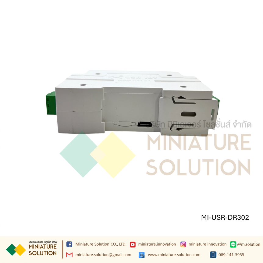 โมดูลแปลงสัญญาณ (USR-DR302 Modbus RS485 To Ethernet Converter) (USR-DR404 DIN-Rail RS485 to WiFi Converters between)