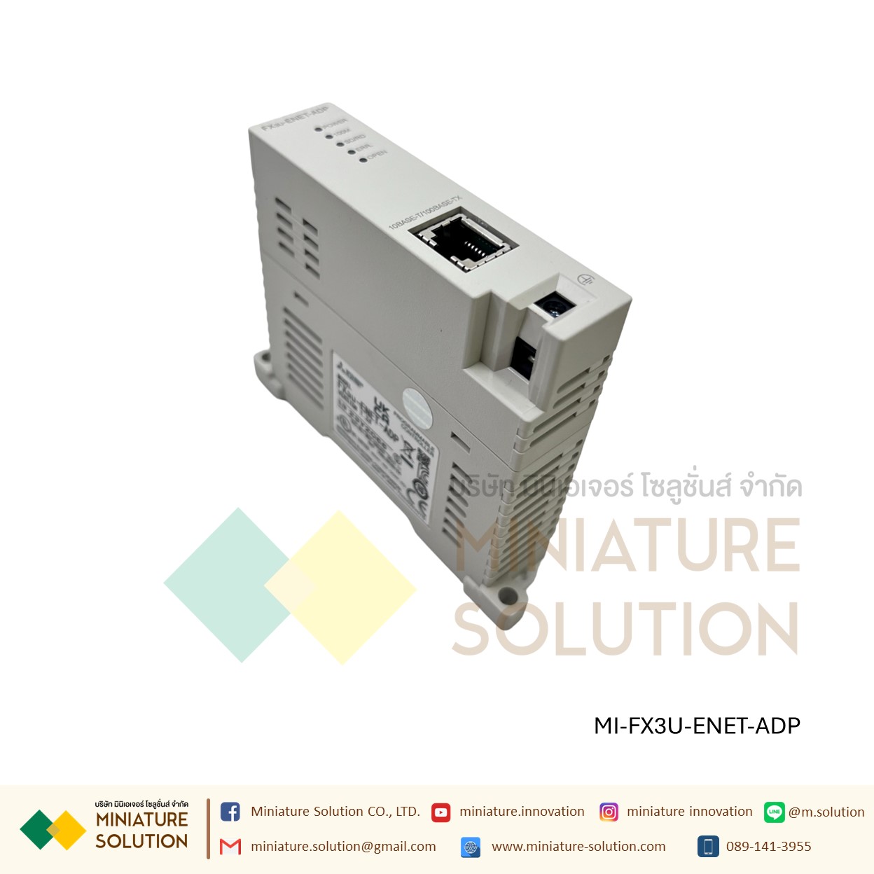 FX3U-ENET-ADP Ethernet Communication การ์ดขยาย Mitsubishi PLC Expansion