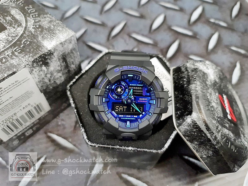 CASIO G-SHOCK นาฬิกาข้อมือ นาฬิกากันน้ำ นาฬิกาของแท้ ประกันศูนย์ CMG 1 ปี รุ่น GA-700VB-1A