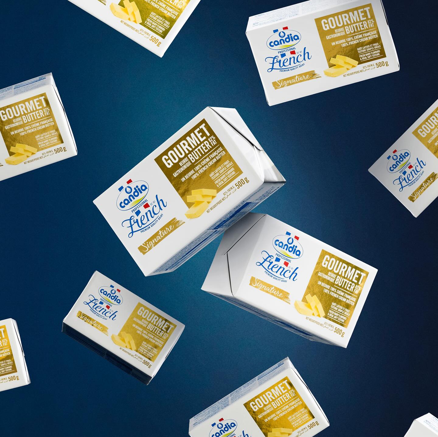 เนยสด Candia Gourmet Butter 82 % Unsalted 500 g. (02-9234)