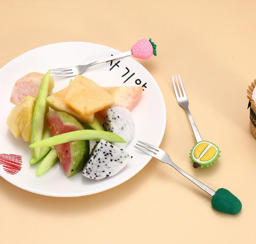 ช้อนจิ้มผลไม้,ส้อมจิ้มผลไม้,ช้อนสแตนเลส,ส้อมสแตนเลส