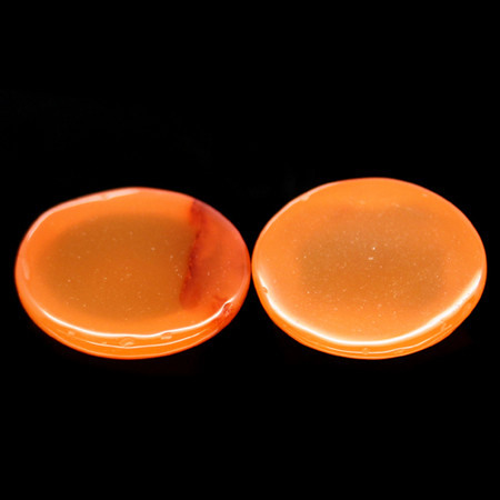 คาร์เนเลี่ยน (Carnelian) 4.60 กะรัต 2 ชิ้นสีส้มแดง