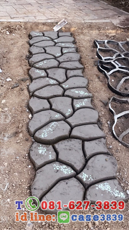 แม่พิมพ์ทางเดิน ลายตัวหนอน ขนาด60x50cm D8