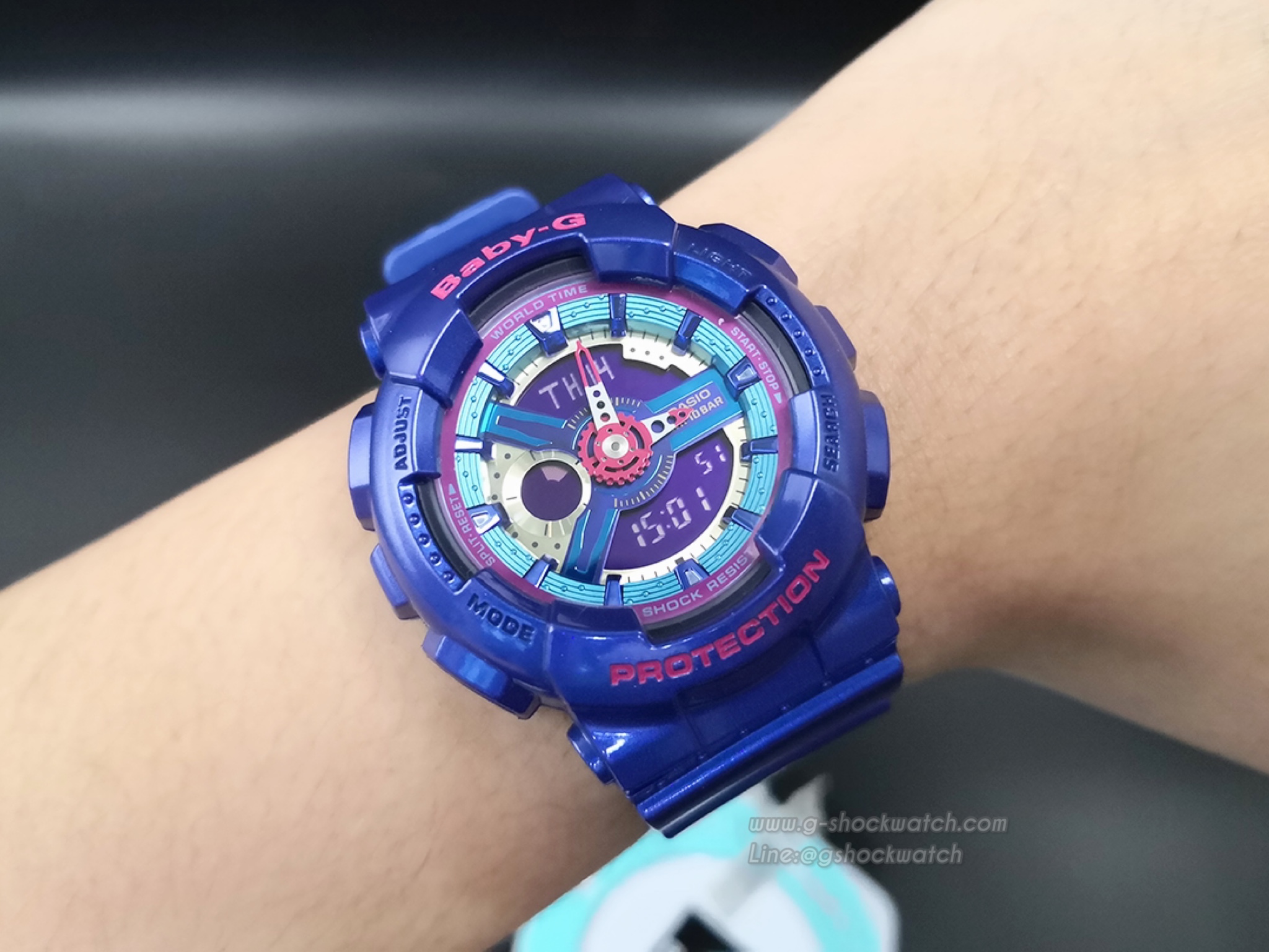 CASIO BABY-G นาฬิกาข้อมือ นาฬิกากันน้ำ นาฬิกาของแท้ ประกันศูนย์ CMG 1 ปี รุ่น BA-112-2A