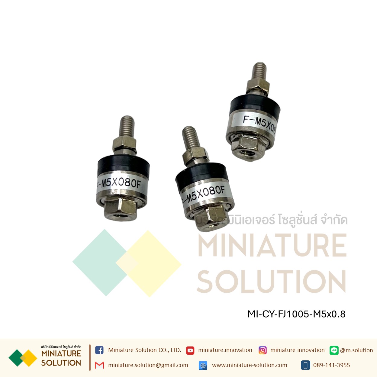 FJ10 JA FD Series- ข้อต่อปลายแกน โฟลดิ้งจ๊อย ข้อต่อกระบอกลม M3 M4 M5 M6 M8 M10 M12 M14