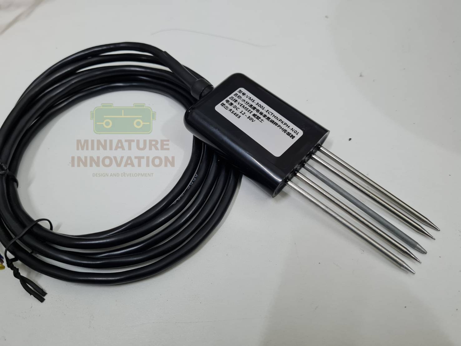 Soil PH EC NPK Temperature Humidity Moisture Meter Sensor เซ็นเซอร์วัดค่าธาตุ สารอาหารในดินแบบ all in one 7 sensor