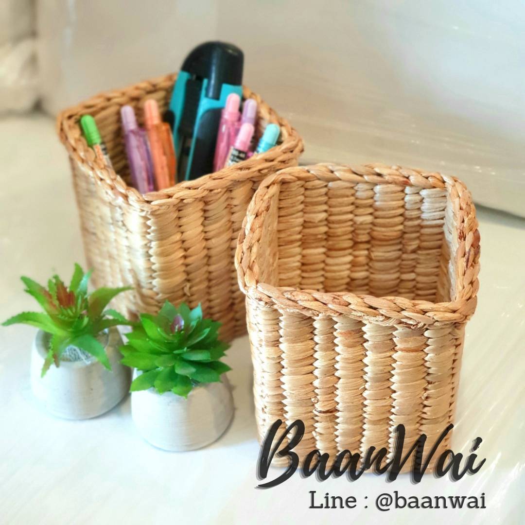 กระบอกปากกา ผักตบชวา