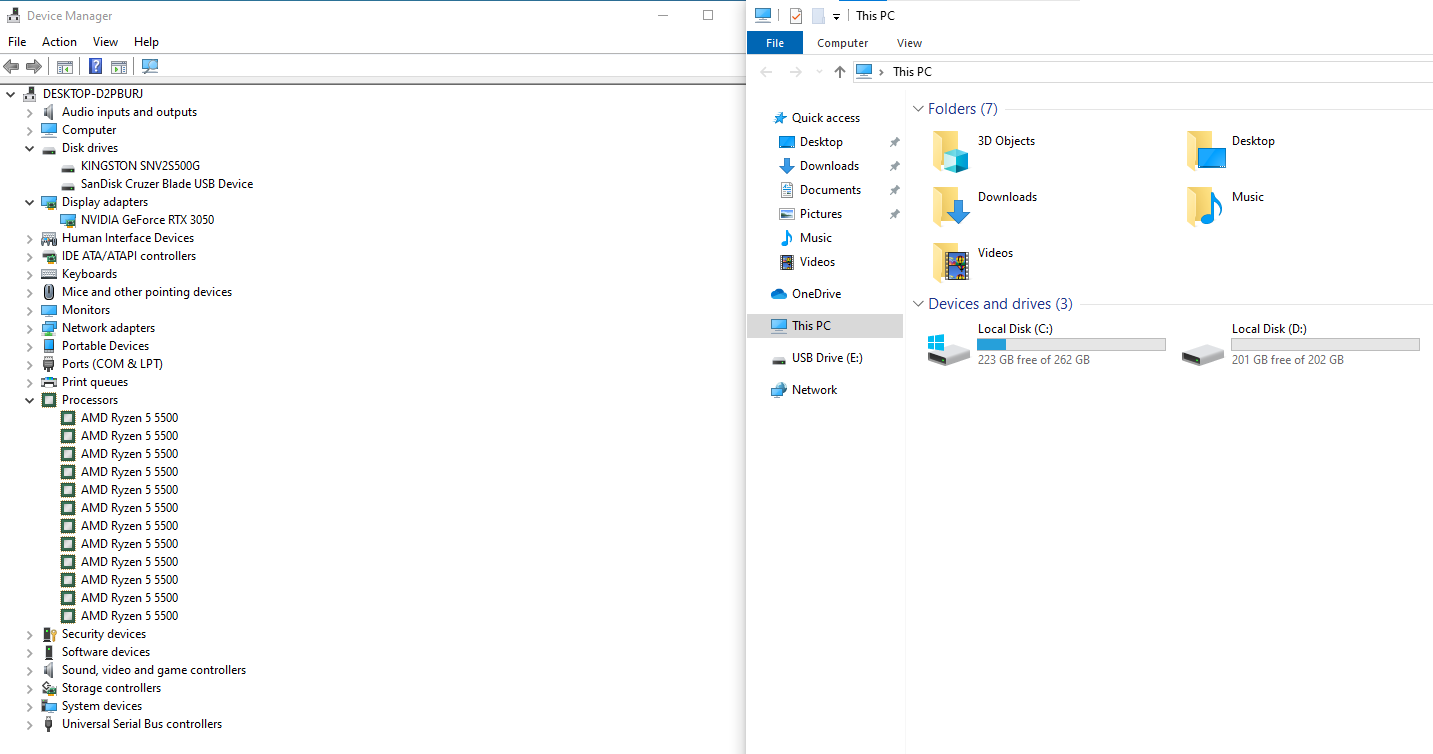 PC ประกอบ AMD Ryzen 5 5500/Ram 16GB/SSD 500GB/GIGABYTE GEFORCE RTX 3050