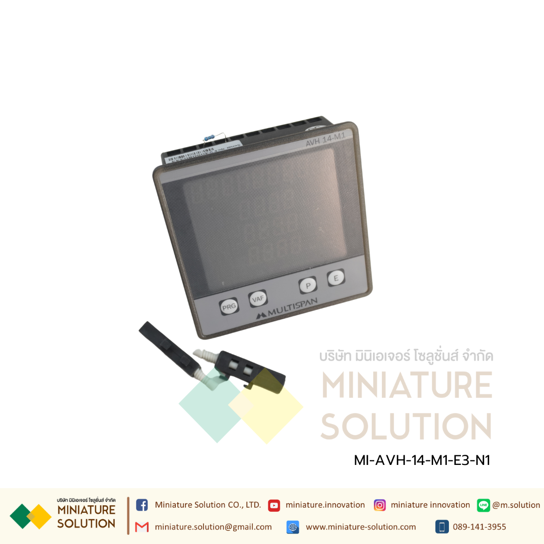 Multifunction Meter - 4 Line Display 1Ø-2W, 3Ø-3W/4W Selectable Separate Display for KWH Reading multispan