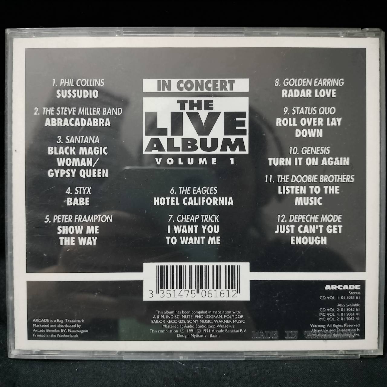 Various – In Concert - The Live Album Volume 1 / NETHERLANDS / มีรอยบ้าง