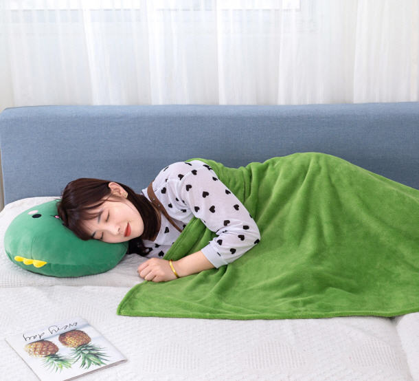 หมอน,หมอนผ้าห่ม,หมอนผ้าห่มรูปสัตว์,ปักโลโก้,ตุ๊กตาหมอนผ้าห่ม