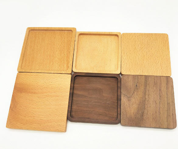 ที่รองแก้วไม้,ที่รองแก้ว,จานรองแก้วไม้,สกรีนโลโก้