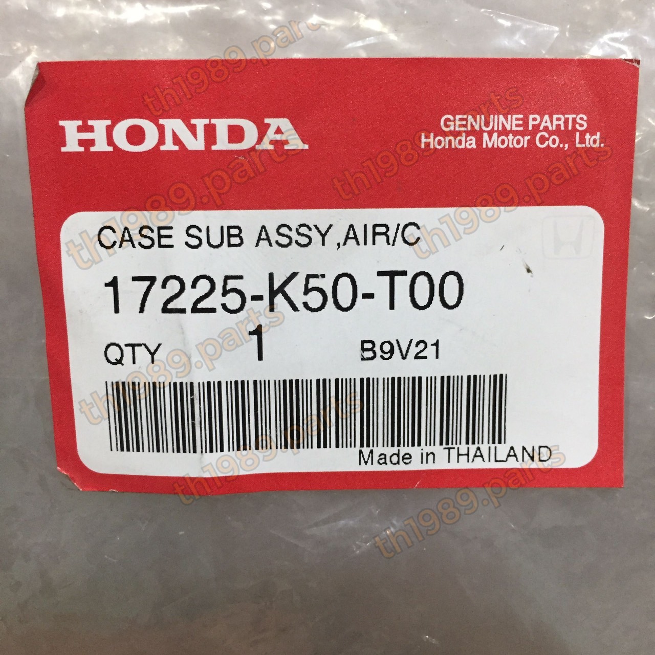 17225-K50-T00 ชุดเรือนไส้กรองอากาศ เสื้อหม้อกรอง SCOOPY i 2017-2019 อะไหล่แท้ HONDA