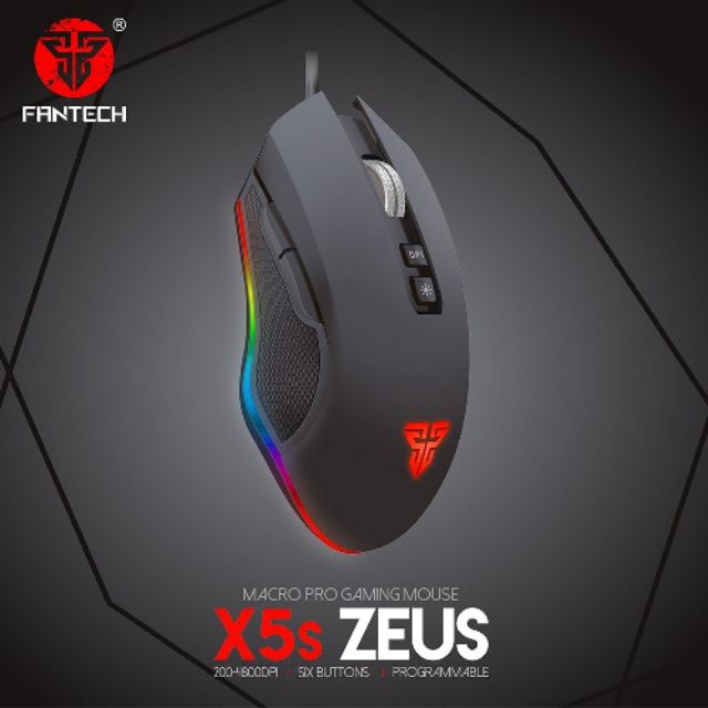 MOUSE FANTECH X5S V2 ZEUS BLACK